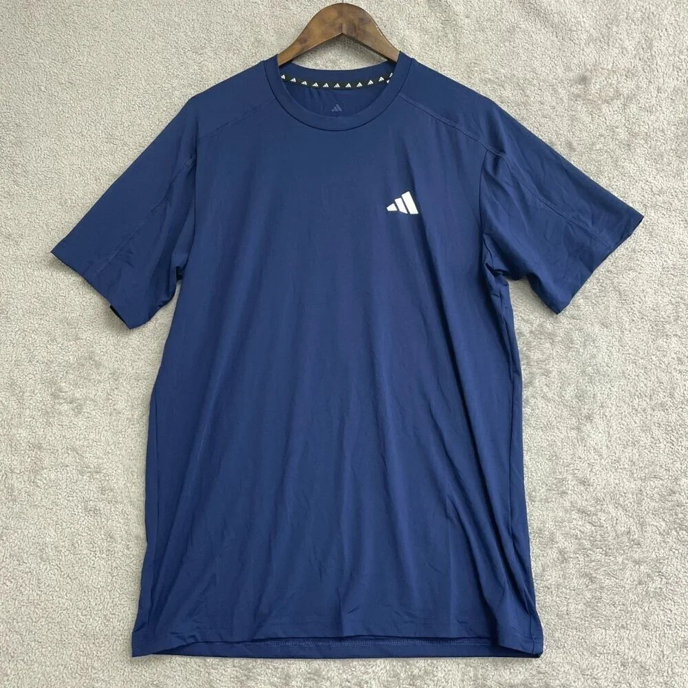 Adidas Men's Size M Navy Blue Regular Fit Active T-Shirt